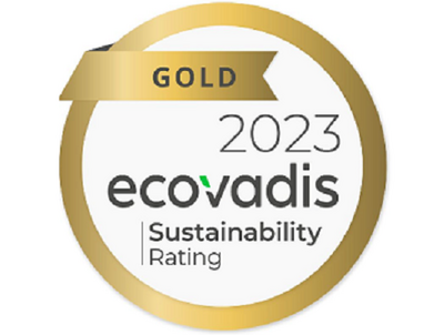 Logo ecovadis Gold 2023